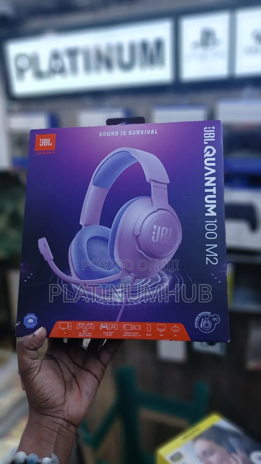 Purple Quantum JBL Gaming Headset 100 M2