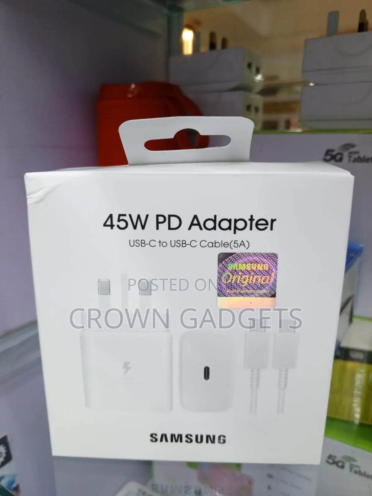 Samsung 45w Usb-C Super Fast Charger With 5a Cable