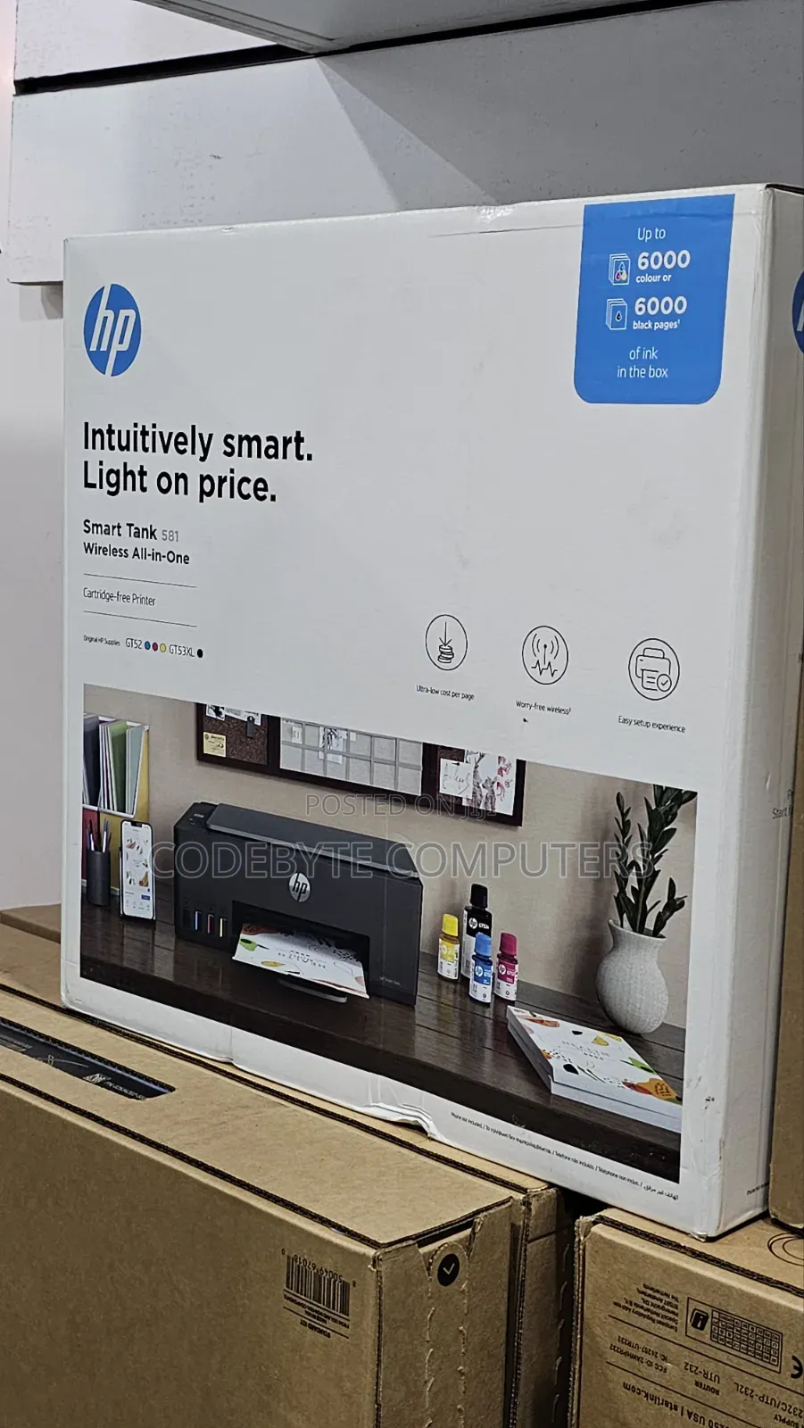 Hp Wireless All in One Smart Tank 581 Printer (Hp Inkjet 581