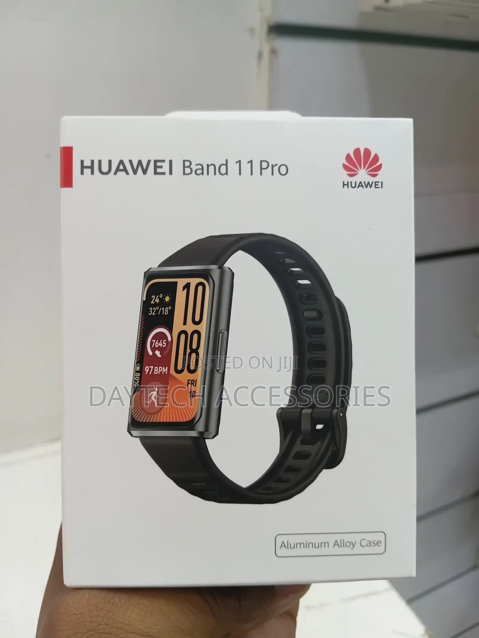 Huawei Band 11 Pro Smart Fitness Tracker With an Aluminum Alloy Case.