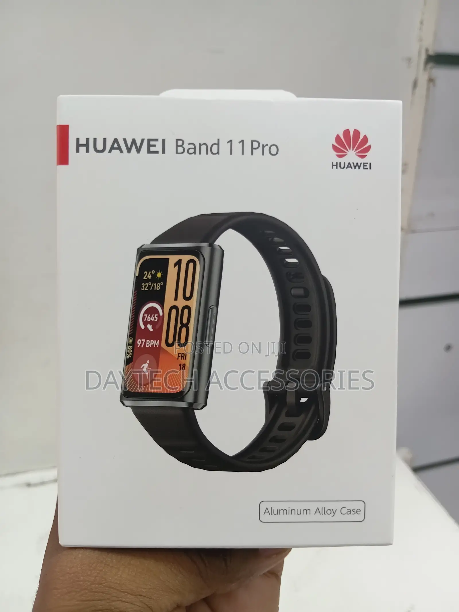 Huawei Band 11 Pro Smart Fitness Tracker With an Aluminum Alloy Case.