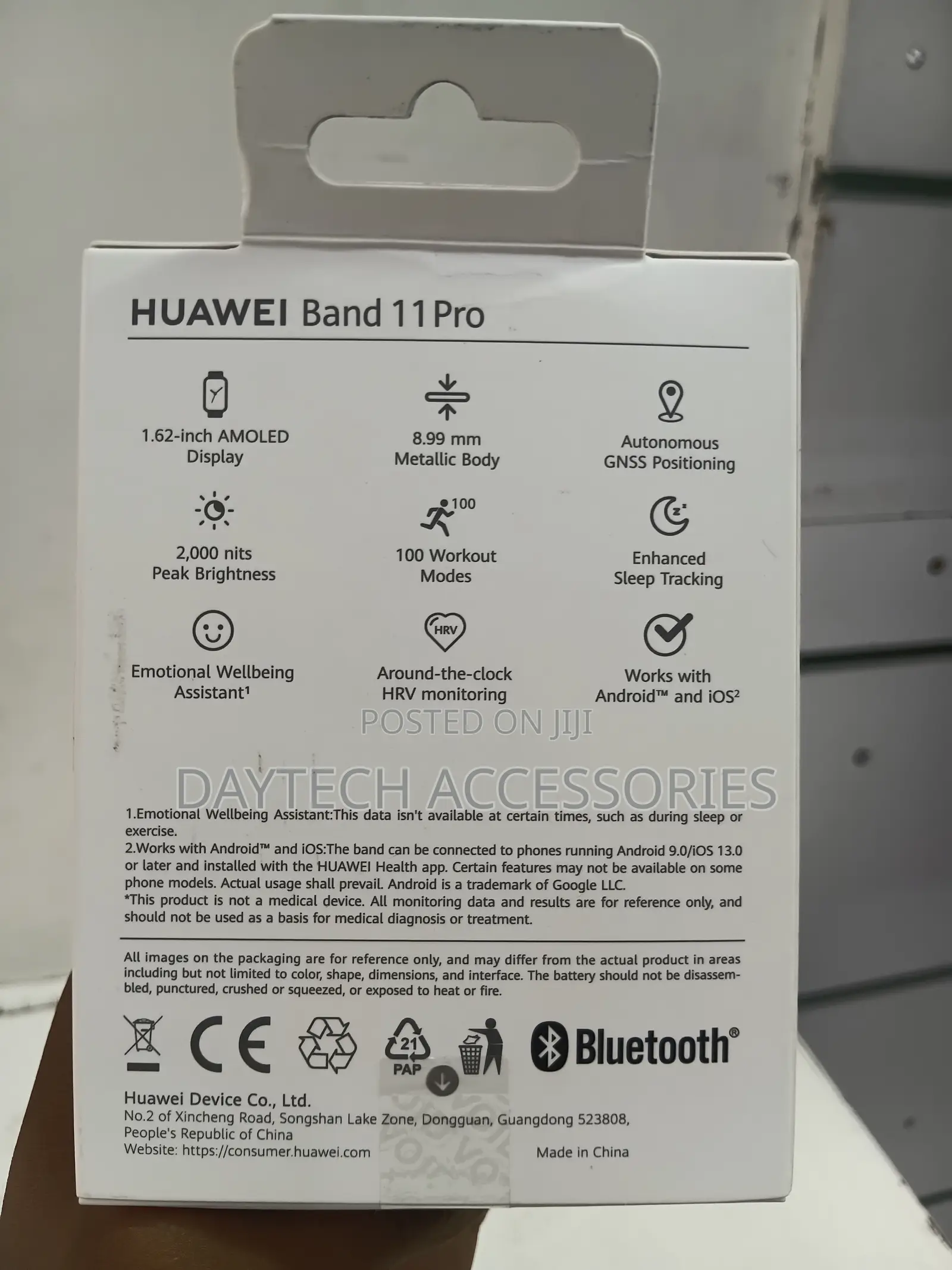 Huawei Band 11 Pro Smart Fitness Tracker With an Aluminum Alloy Case.