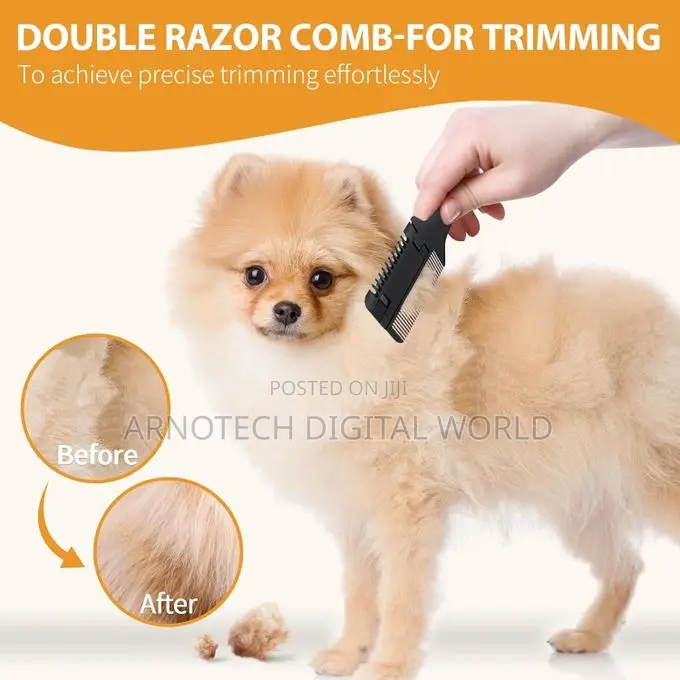 2-in-1 Pet Grooming Comb for Dogs and Cats