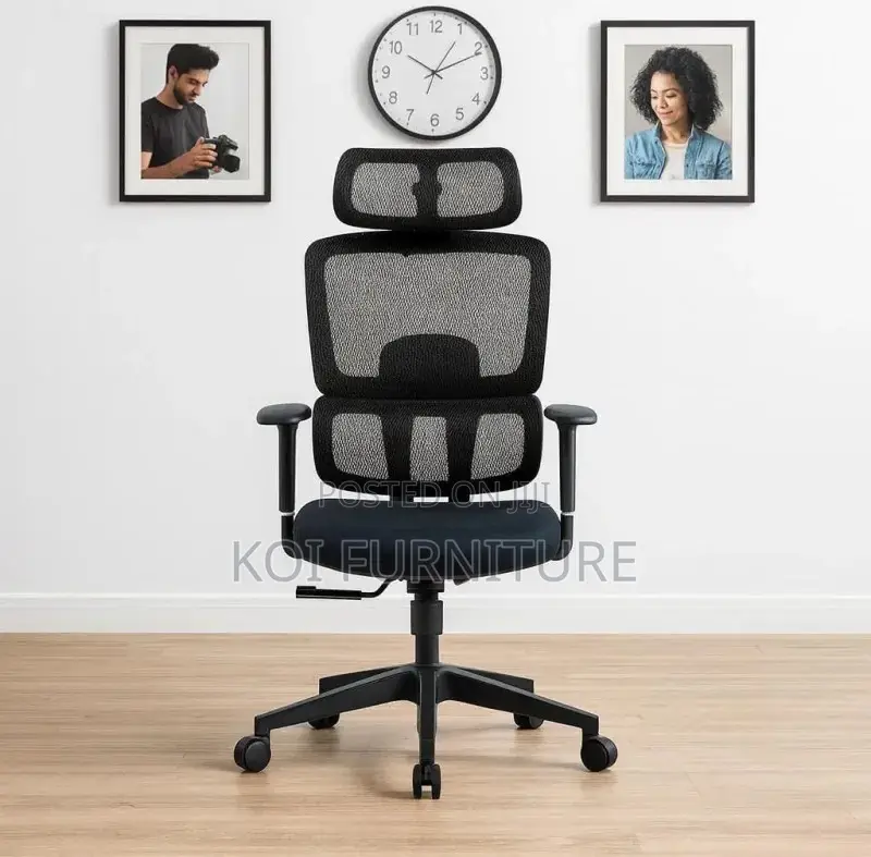 Office Chair : Ergonomic High-Back Orthopedic Mesh Office Chair