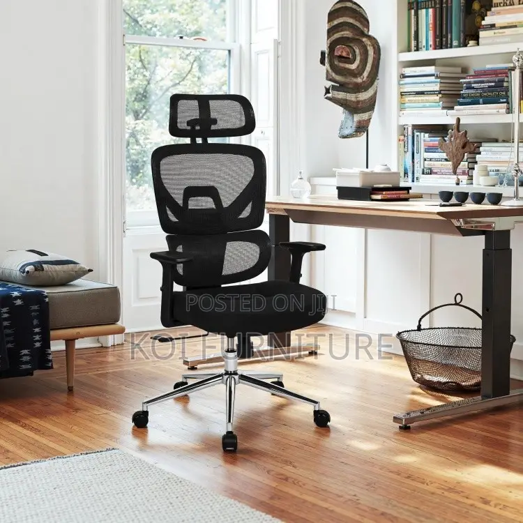 Office Chair : Ergonomic High-Back Orthopedic Mesh Office Chair