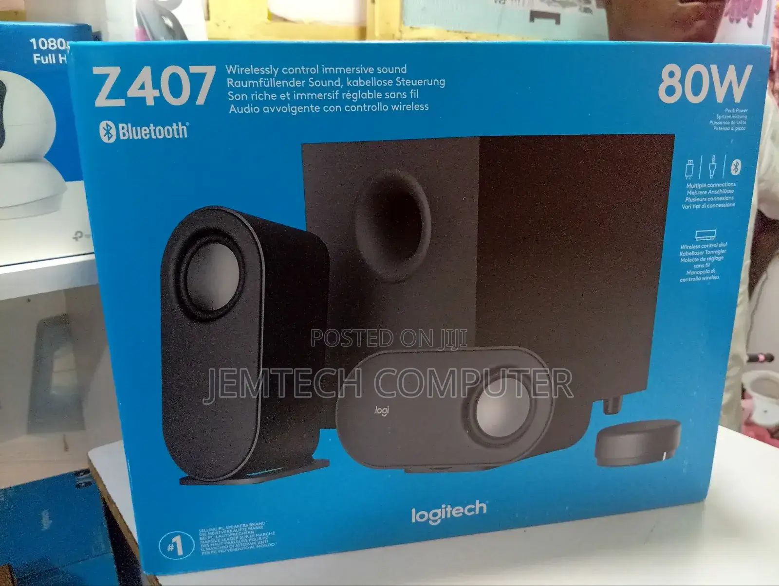 Logitech Z407 Bluetooth Computer Speakers With Subwoofer and Wireless