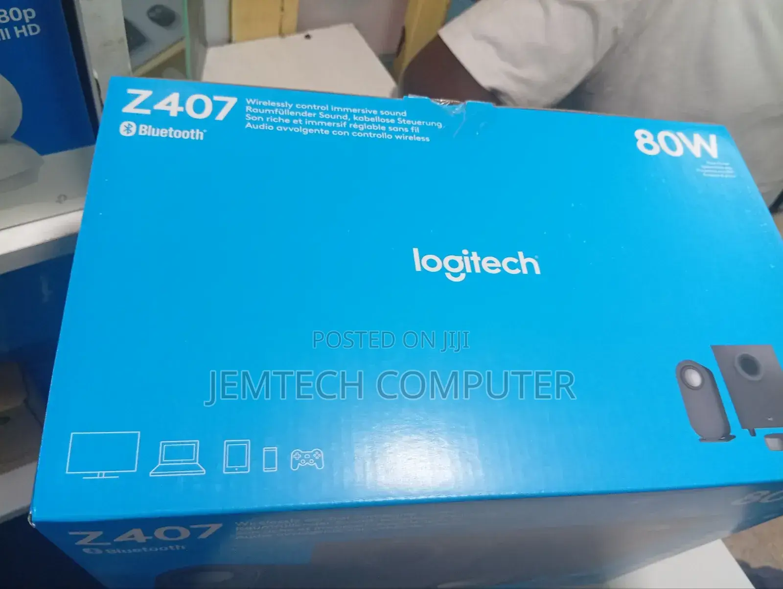 Logitech Z407 Bluetooth Computer Speakers With Subwoofer and Wireless