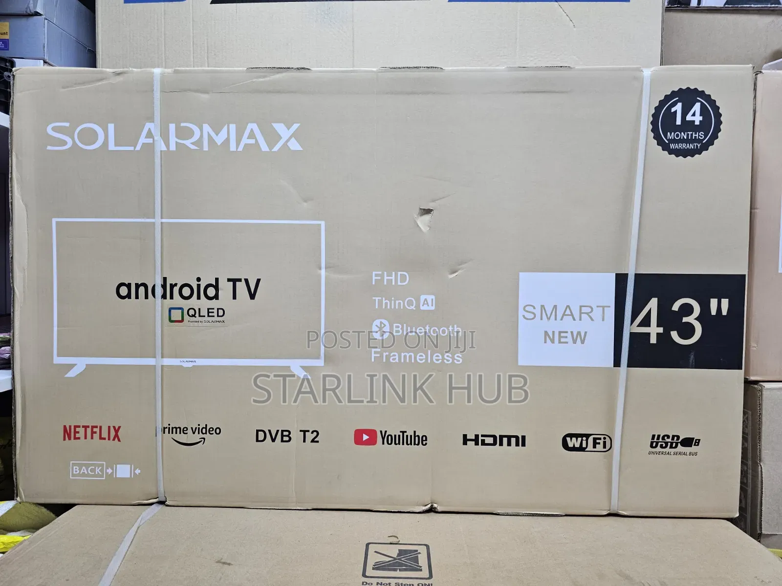 Solarmax 43-Inch Full Hd Led Smart Tv With Built-in Wi-Fi Android Os