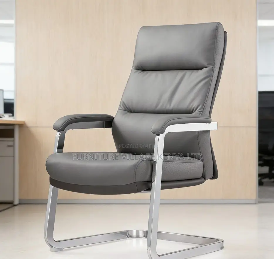 Non-Swivel Modern Manager Leather Office Chair