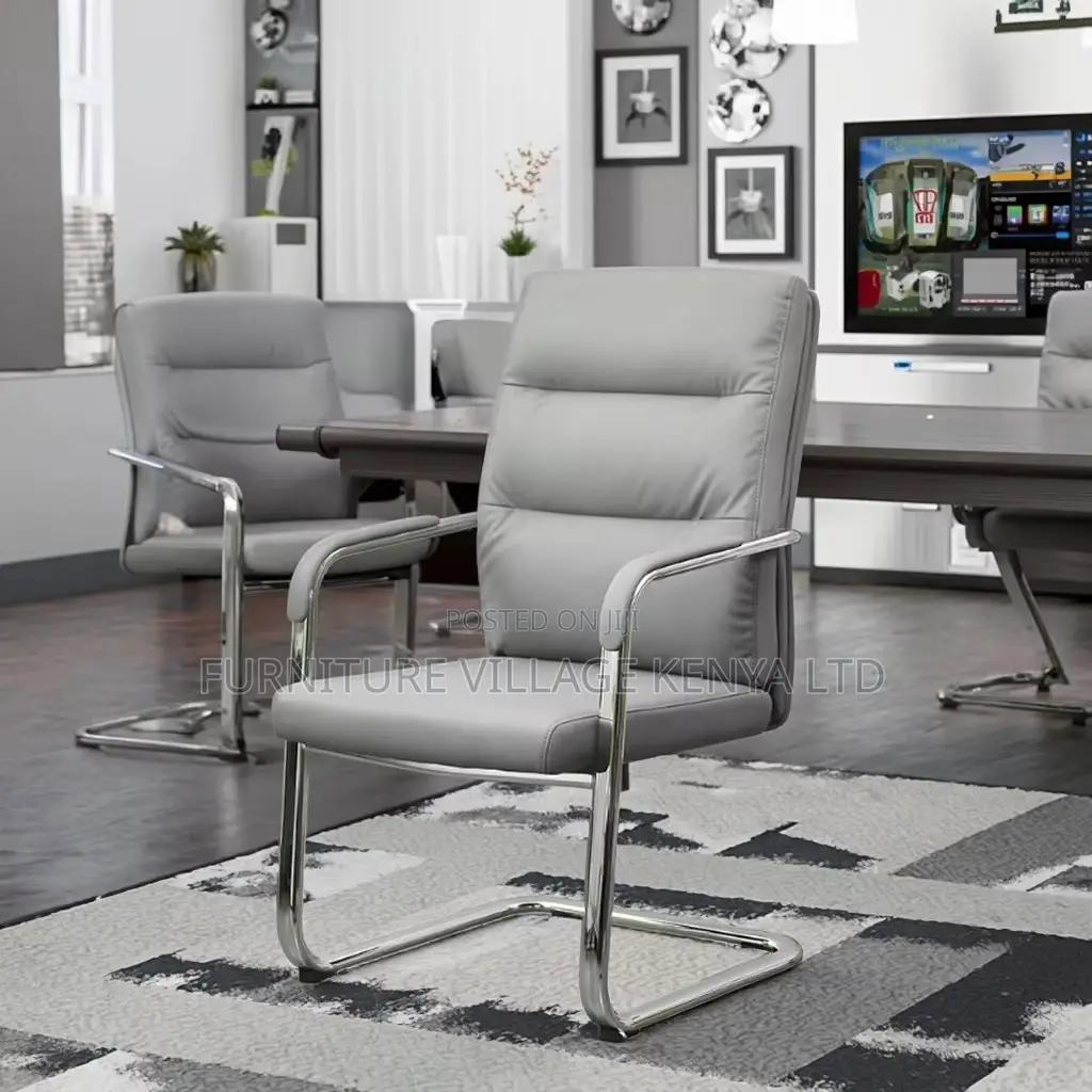 Non-Swivel Modern Manager Leather Office Chair