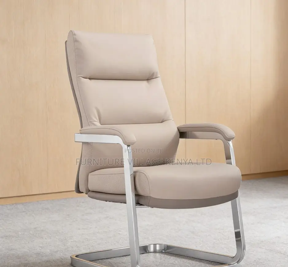 Non-Swivel Modern Manager Leather Office Chair