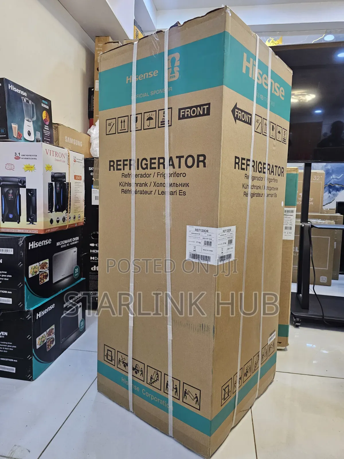 Hisense 120l Double Door Fridge Ref120dr