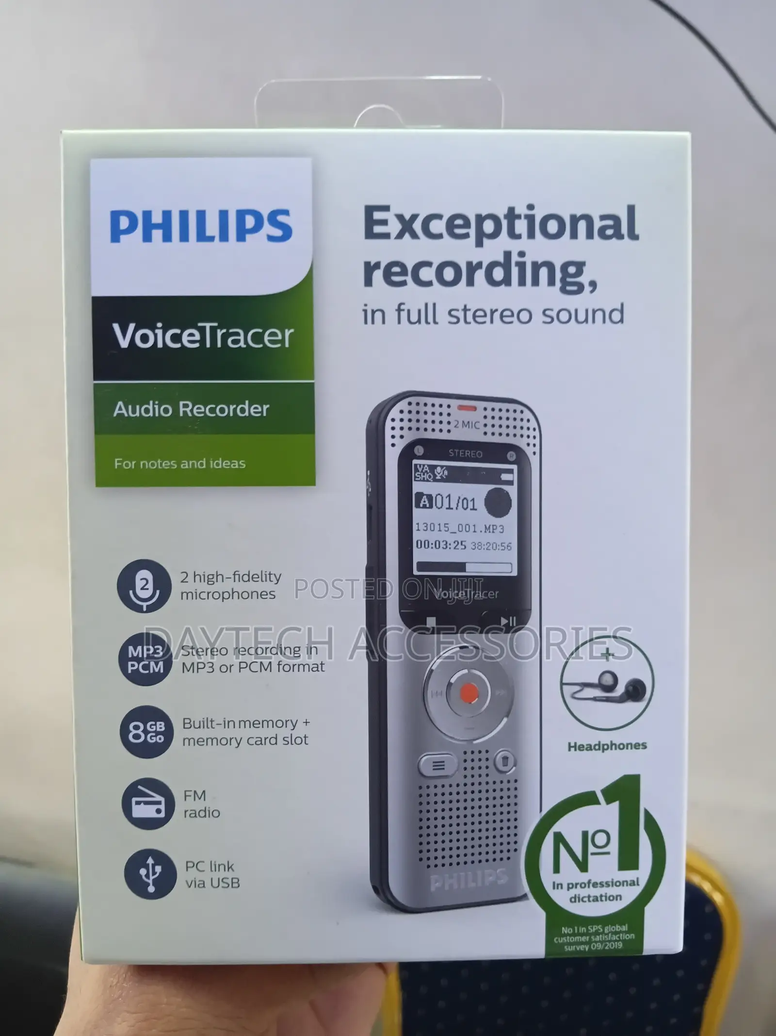 Philips Dvt2050 Voicetracer Audio Recorder - Silver