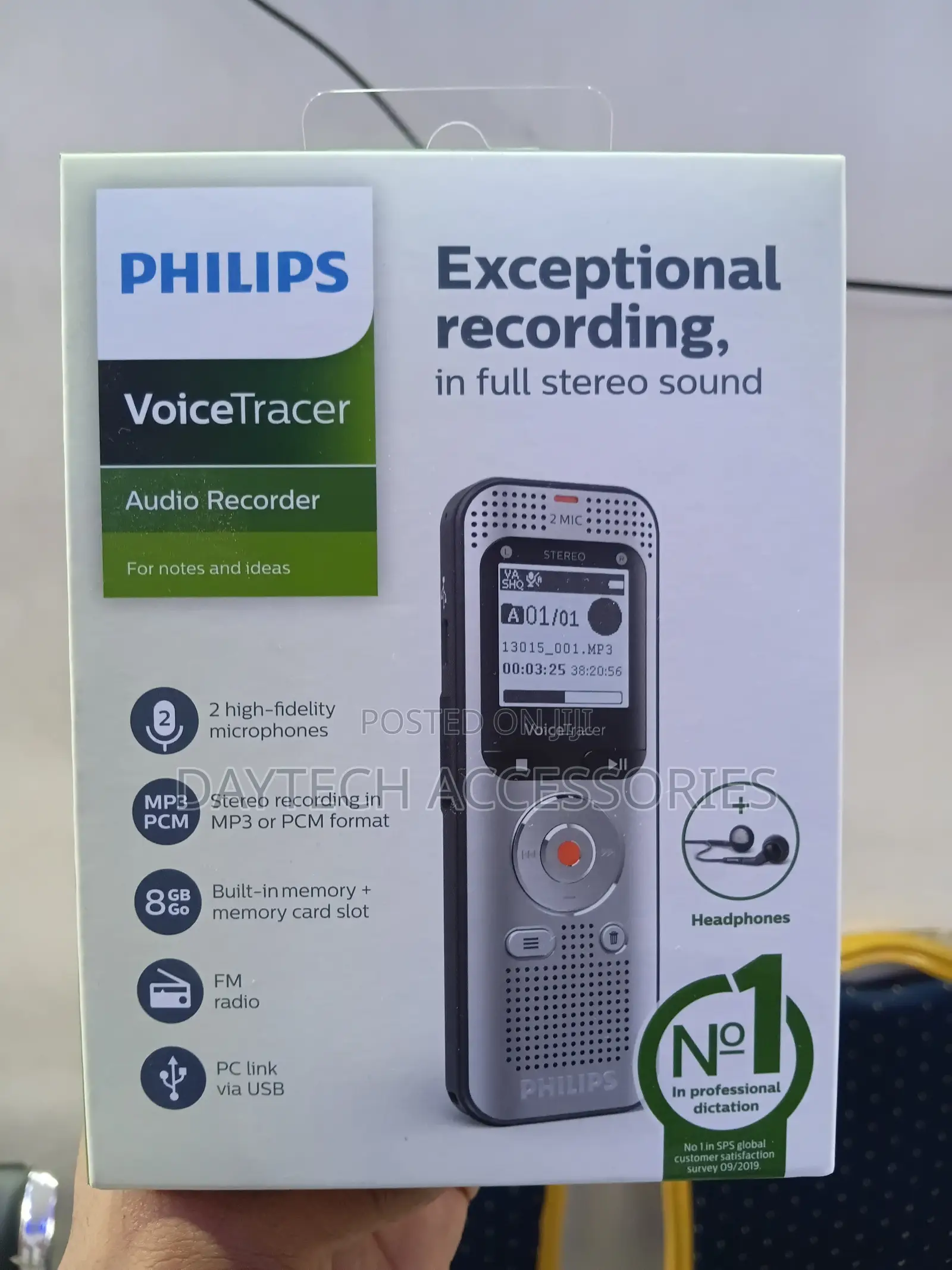 Philips Dvt2050 Voicetracer Audio Recorder - Silver