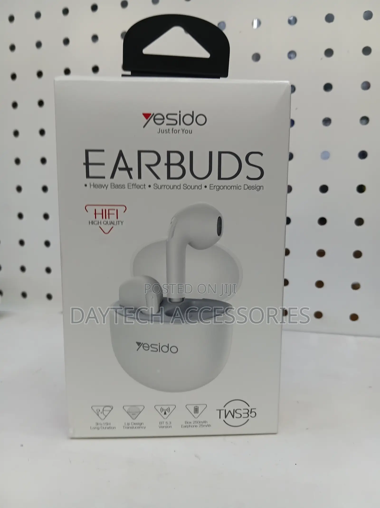 These Are Yesido Tws35 Wireless Earbuds in White.