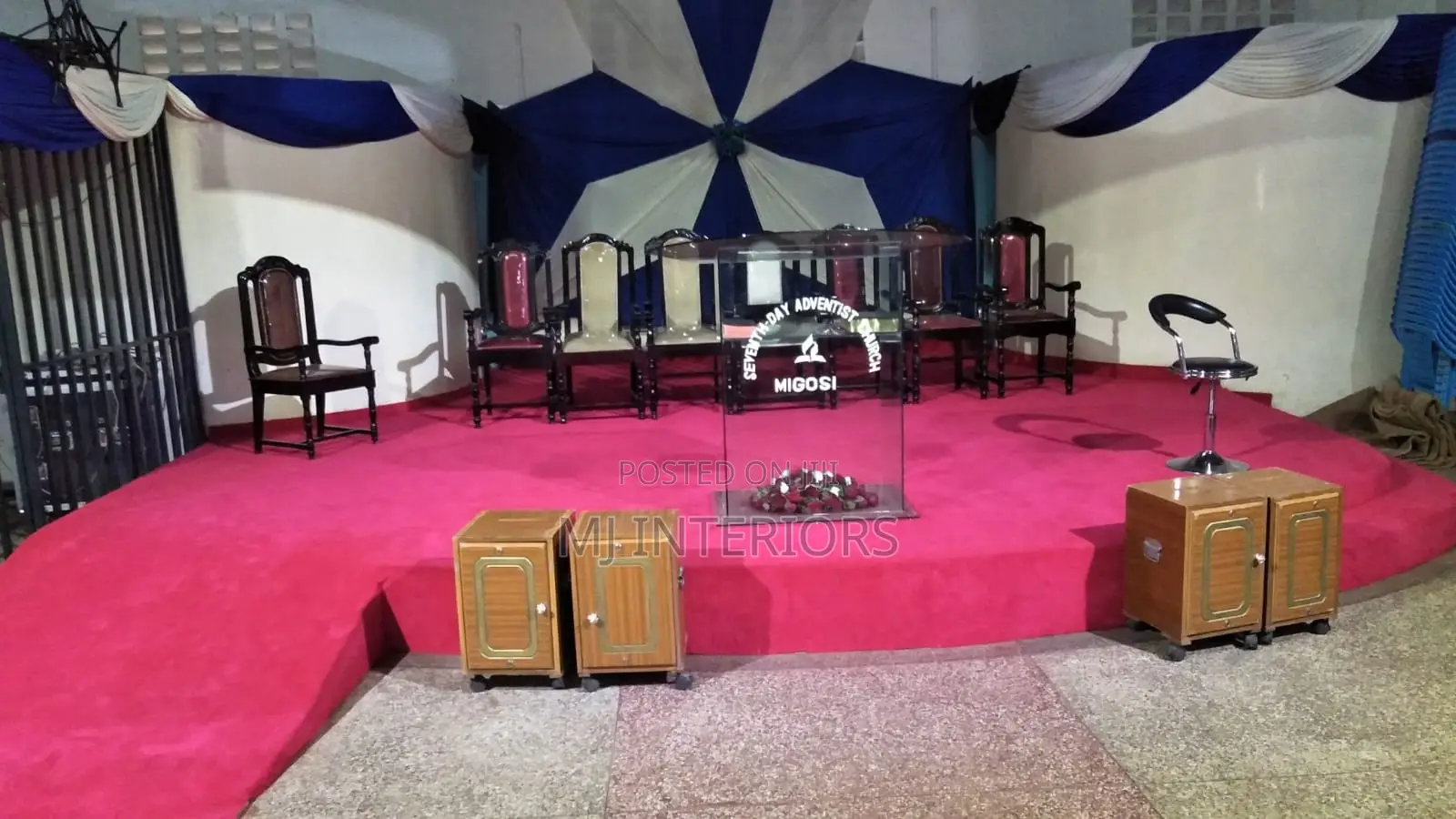 Red Church Carpet for Sanctuary and Worship Flooring
