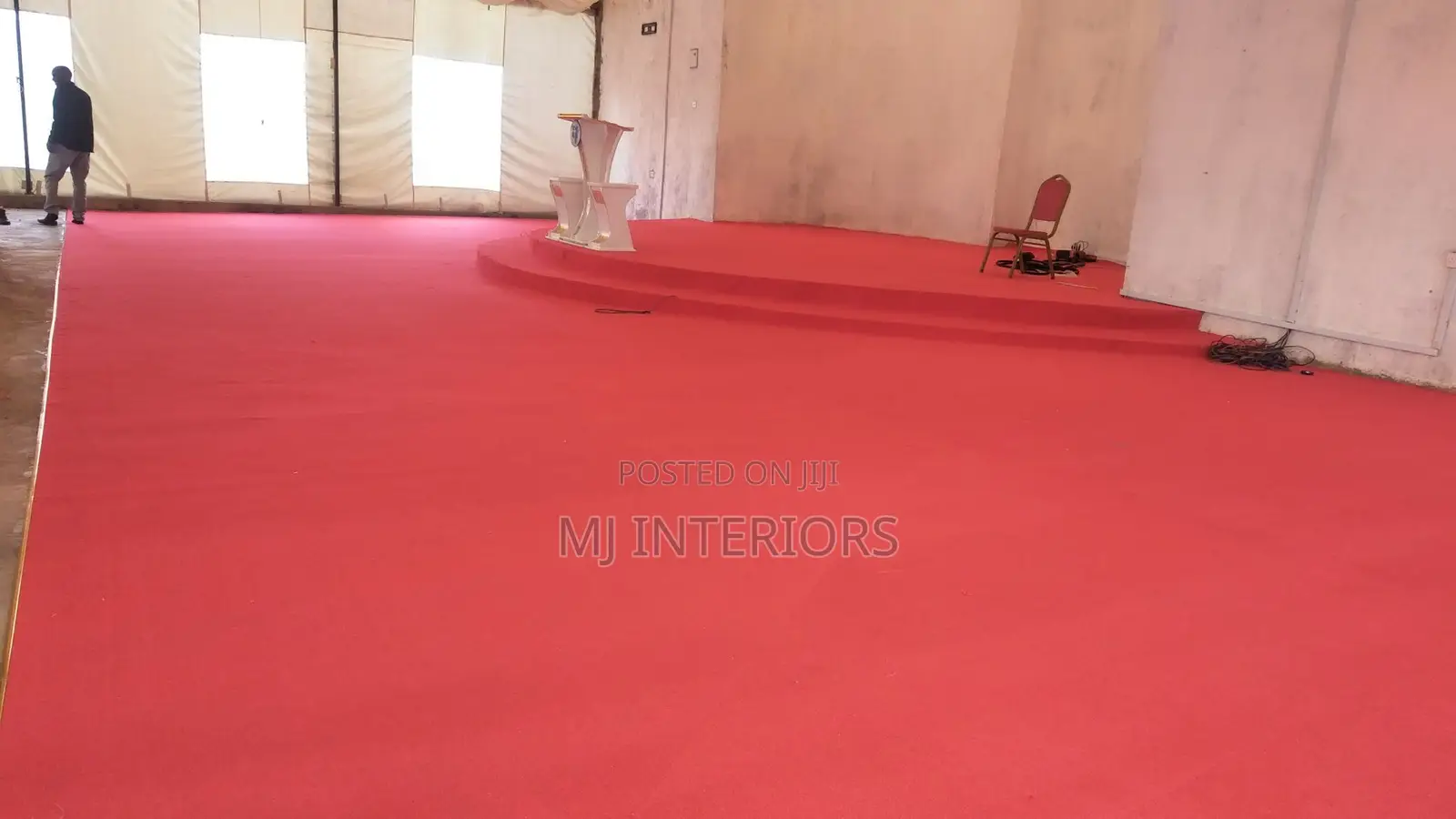 Quality Red Church Carpet for Main Altar Floors