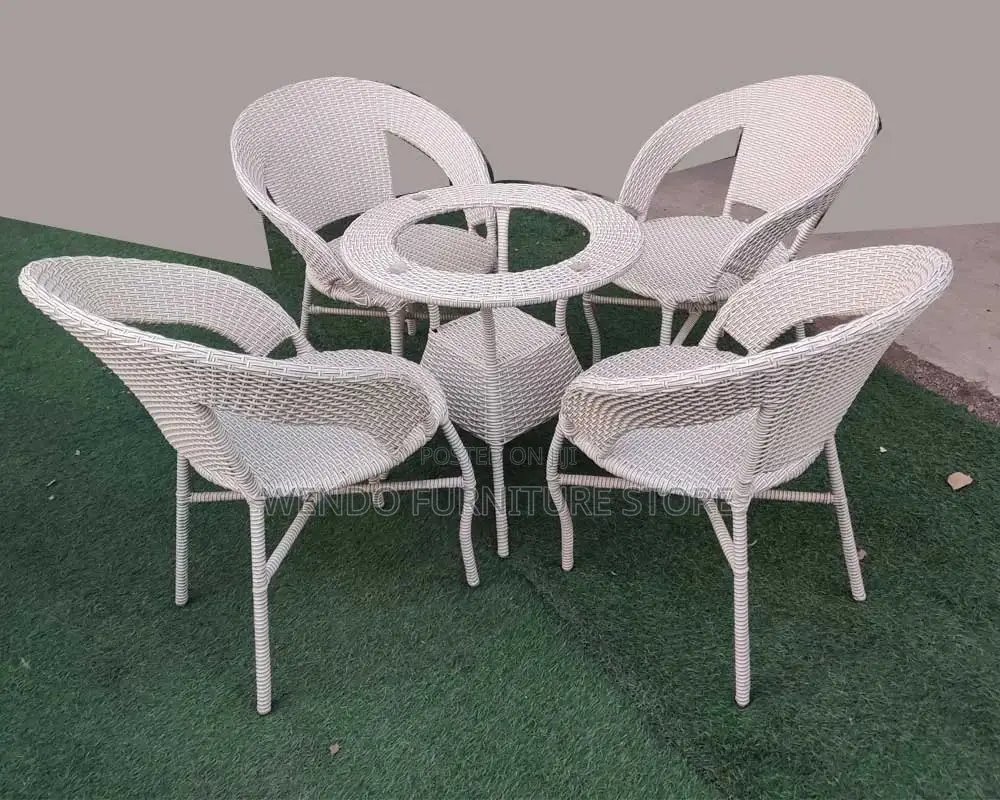 Dining Set; Four Seaters Garden and Balcony Dining Set