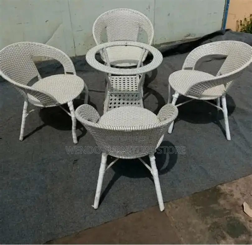 Dining Set; Four Seaters Garden and Balcony Dining Set