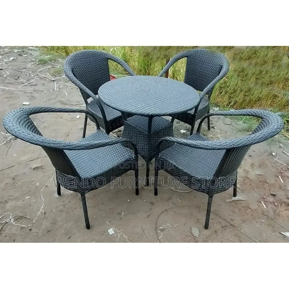 Dining Set; Four Seaters Garden and Balcony Dining Set
