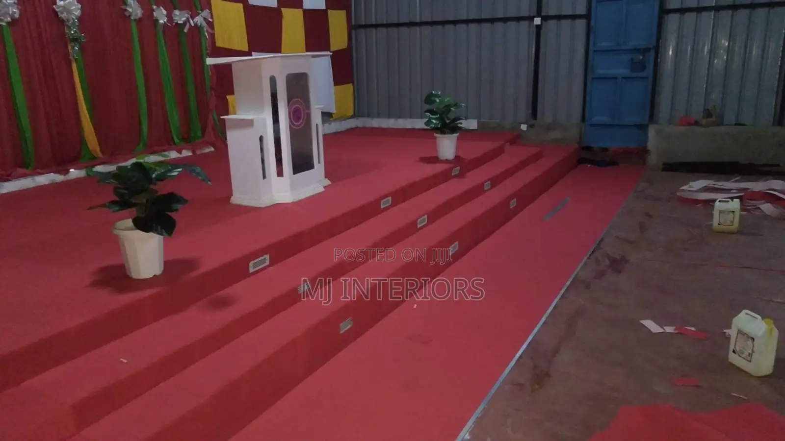 Classic Red Wall to Wall Church Carpet for Main Hall Flooring