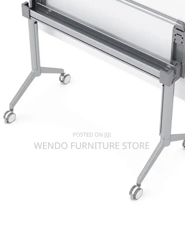 Office Table; White Foldable Working Mobile Table