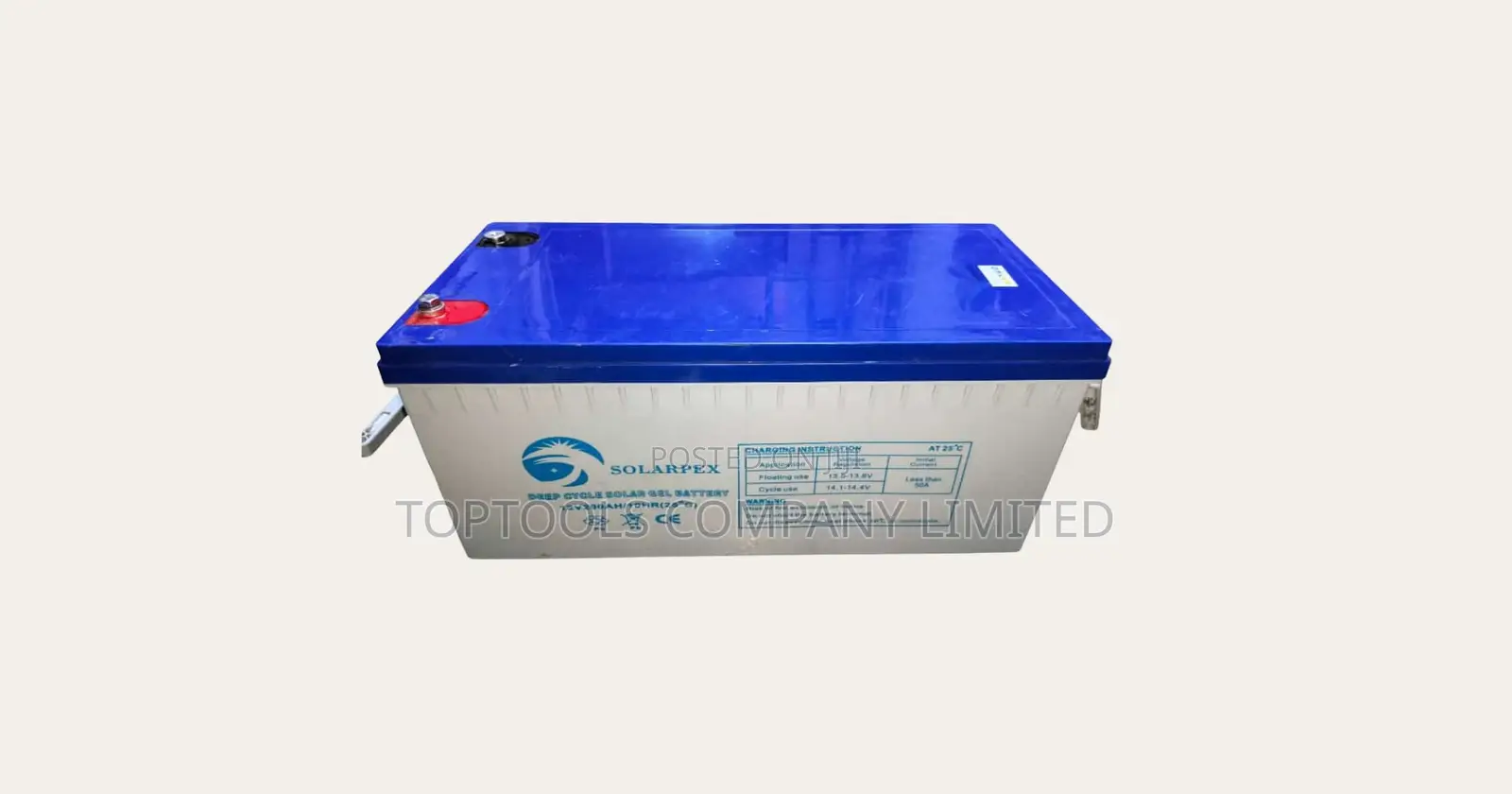 Solarpex 200ah 12v Solar Deep Cycle Gel Battery