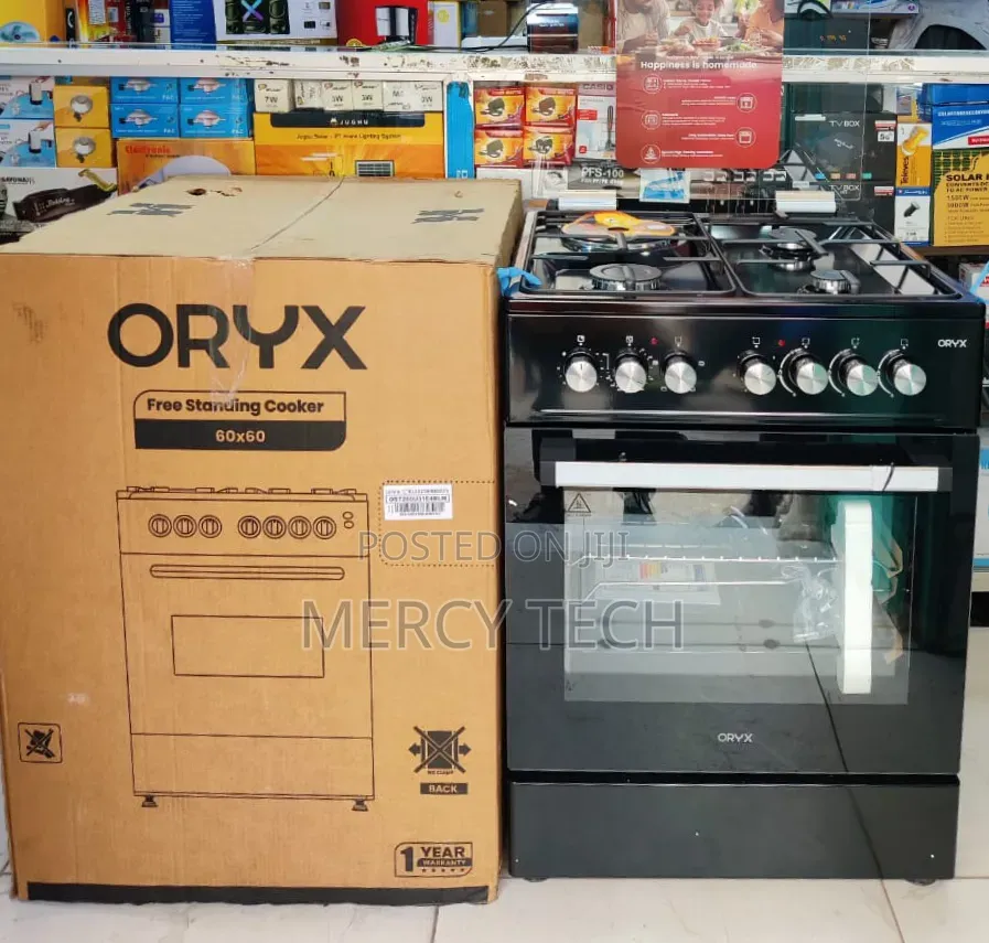 Mika Oryx Standing Cooker 60x60cm (Full Black)