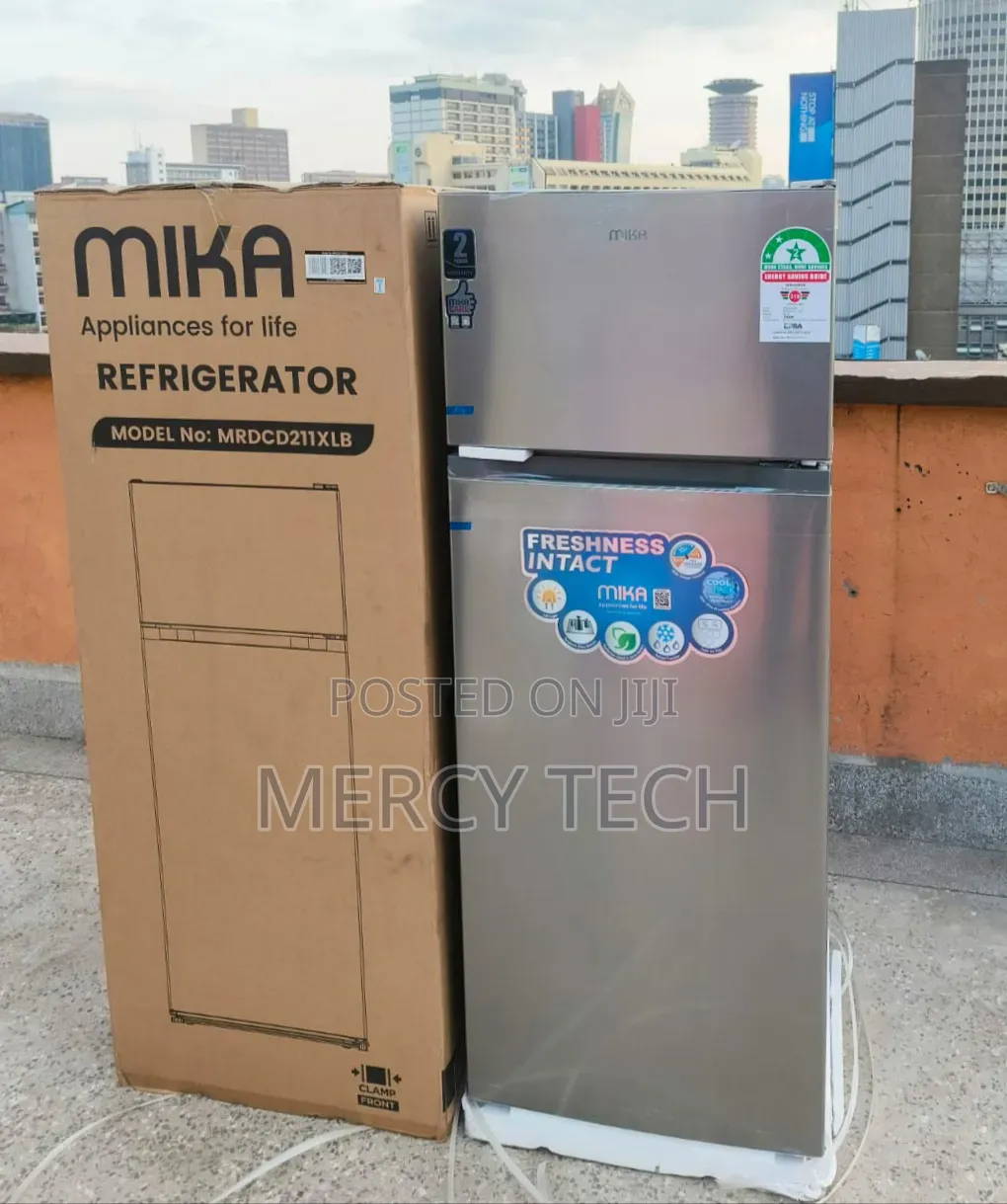 Mika 211l Double Door Refrigerator(Mrdcd211xlb)