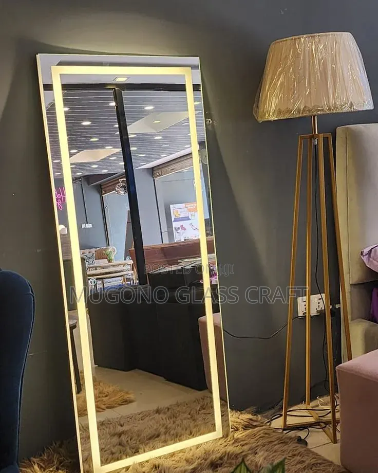 Led Mirror With Sensor Button and Power Supply