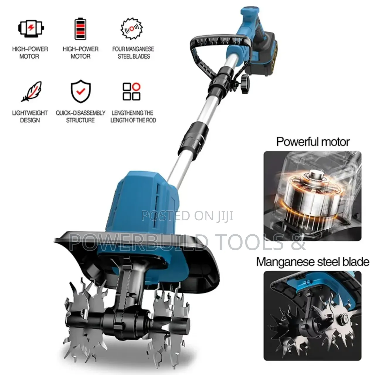 Rechargeable/Portable Makita Cordless Tiller/Weeder Machine