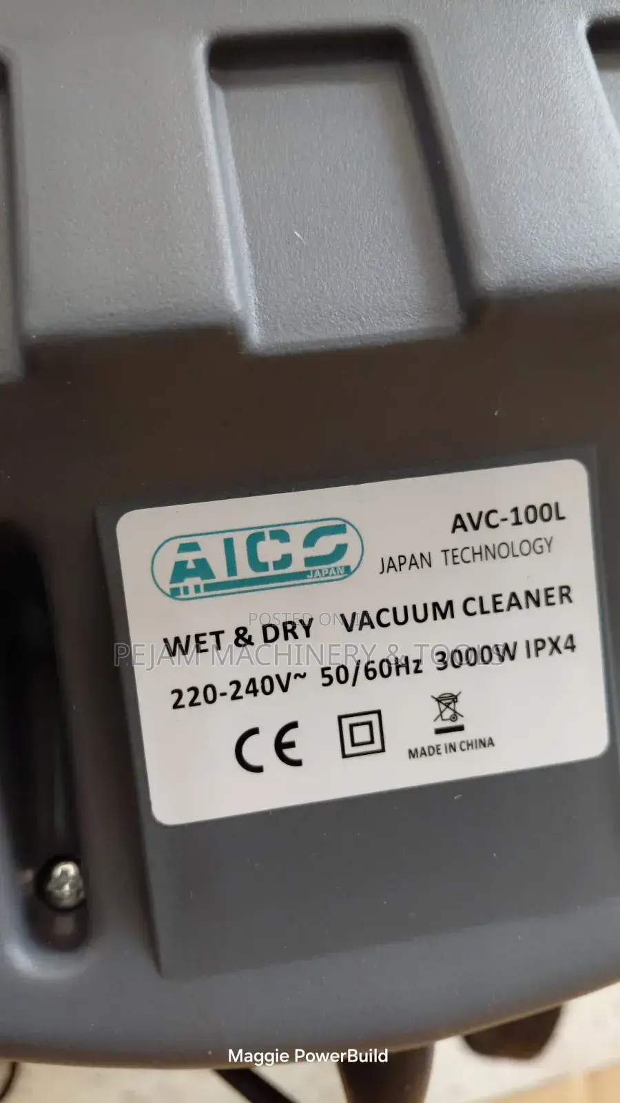 100l Aico Wet and Dry Vacuum Cleaner Commercial Cleaner