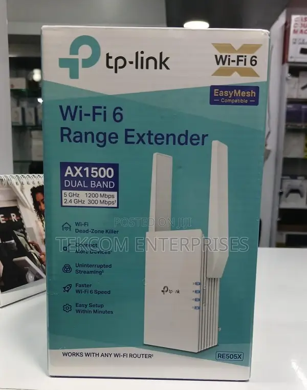 Re505x Ax1500 Wi-Fi 6 Range Extender / Re50x Tp Link