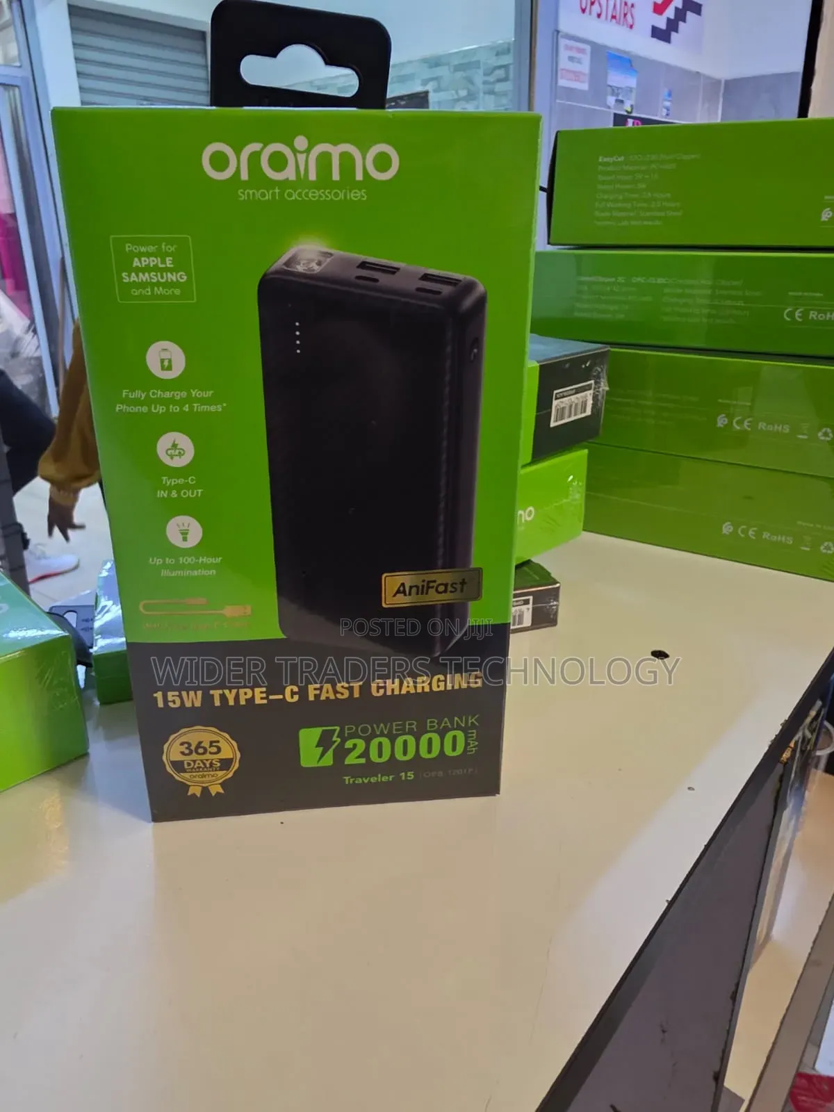Oraimo Powerbank 20000mah 15watts Traveler 15 (Opb 1201p)
