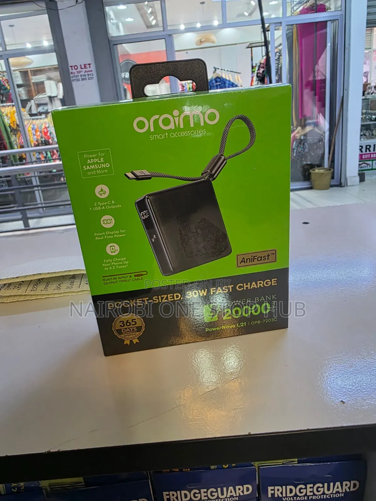 Oraimo Powernova L21 20000mah Power Bank
