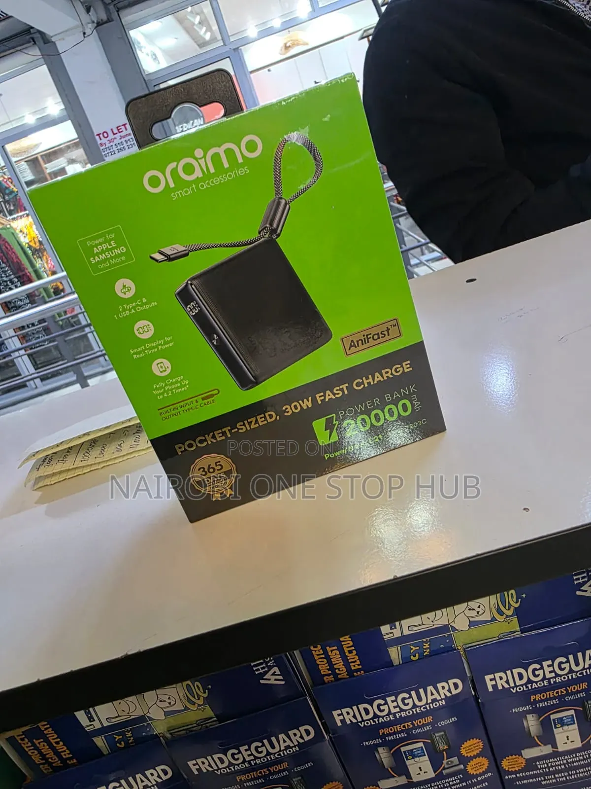 Oraimo Powerbank 20000mmah Pocket Size