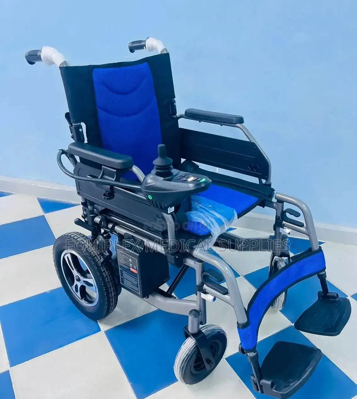 High Quality Standard Electric Wheelchair (Blue)