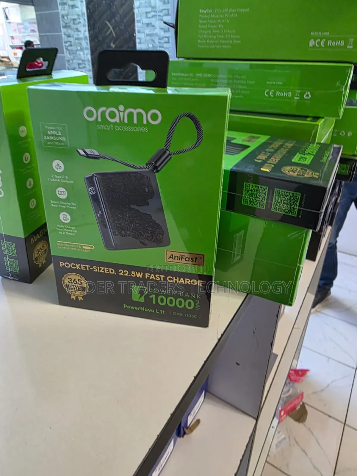 Oraimo Powerbank 10000mah Powernova L11 (Opb 7103c) 22.5watts