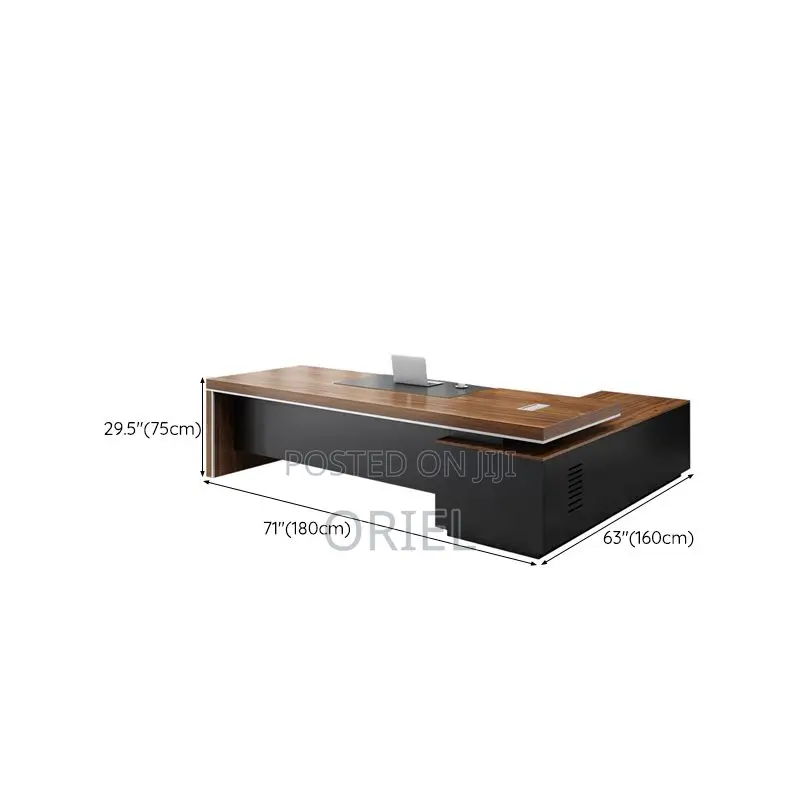Executive Office Desk : 200mm Executive L-Shaped Office Table