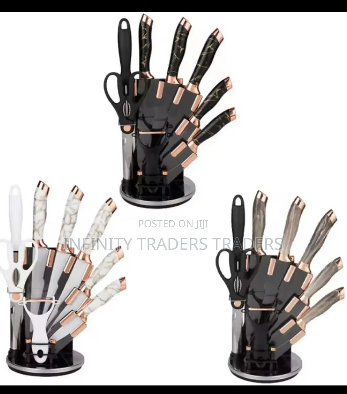 Marble Knives Set 9ps