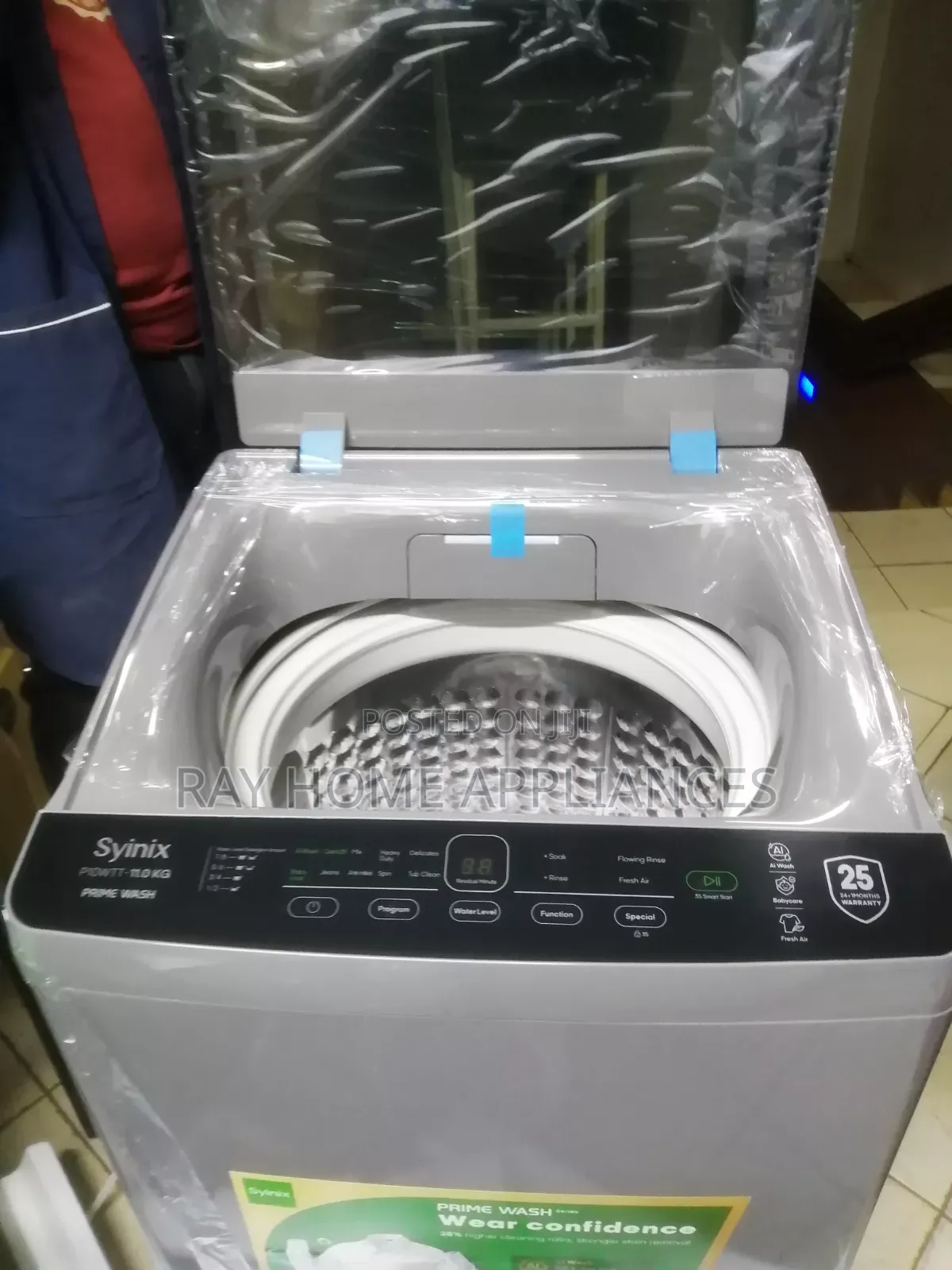 11kgs Full-Automatic Syinix Washing Machine Wash Spin.
