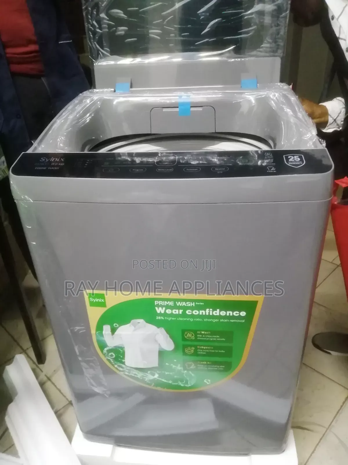 11kgs Full-Automatic Syinix Washing Machine Wash Spin.