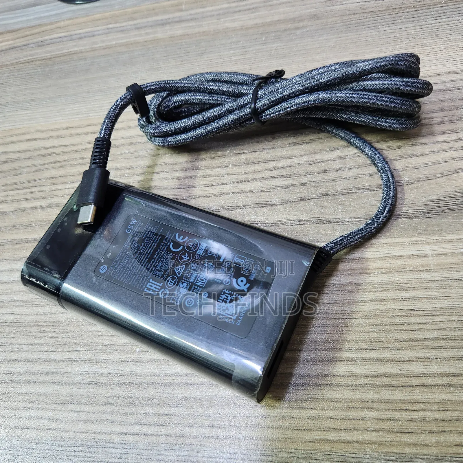 Original Genuine Hp 65w Usb-C Type C Woven Wire Slim Charger