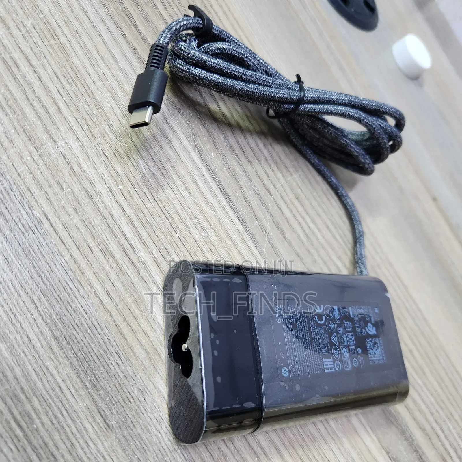 Original Genuine Hp 65w Usb-C Type C Woven Wire Slim Charger