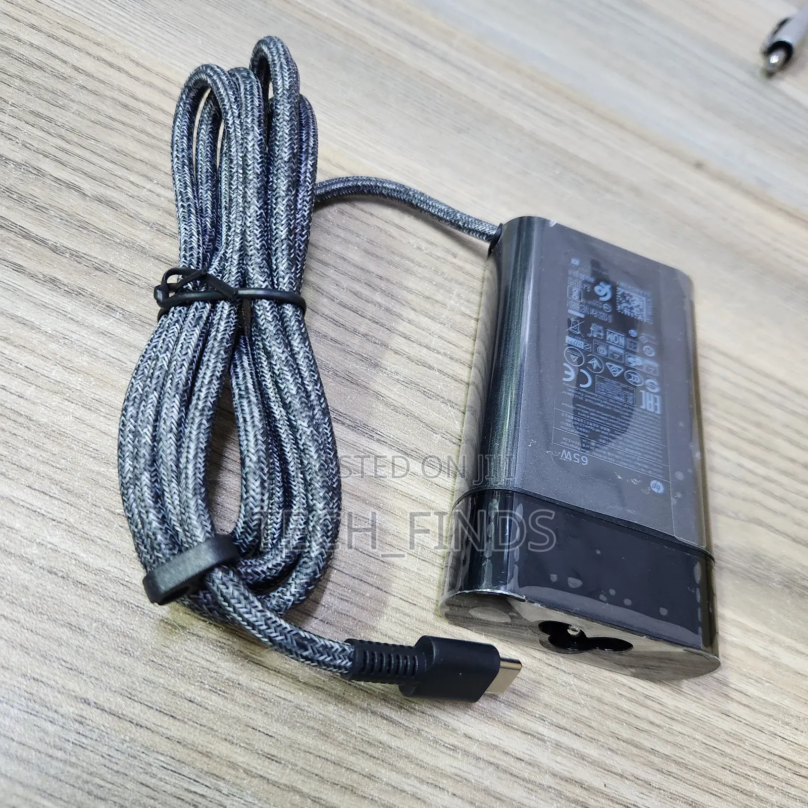 Original Genuine Hp 65w Usb-C Type C Woven Wire Slim Charger