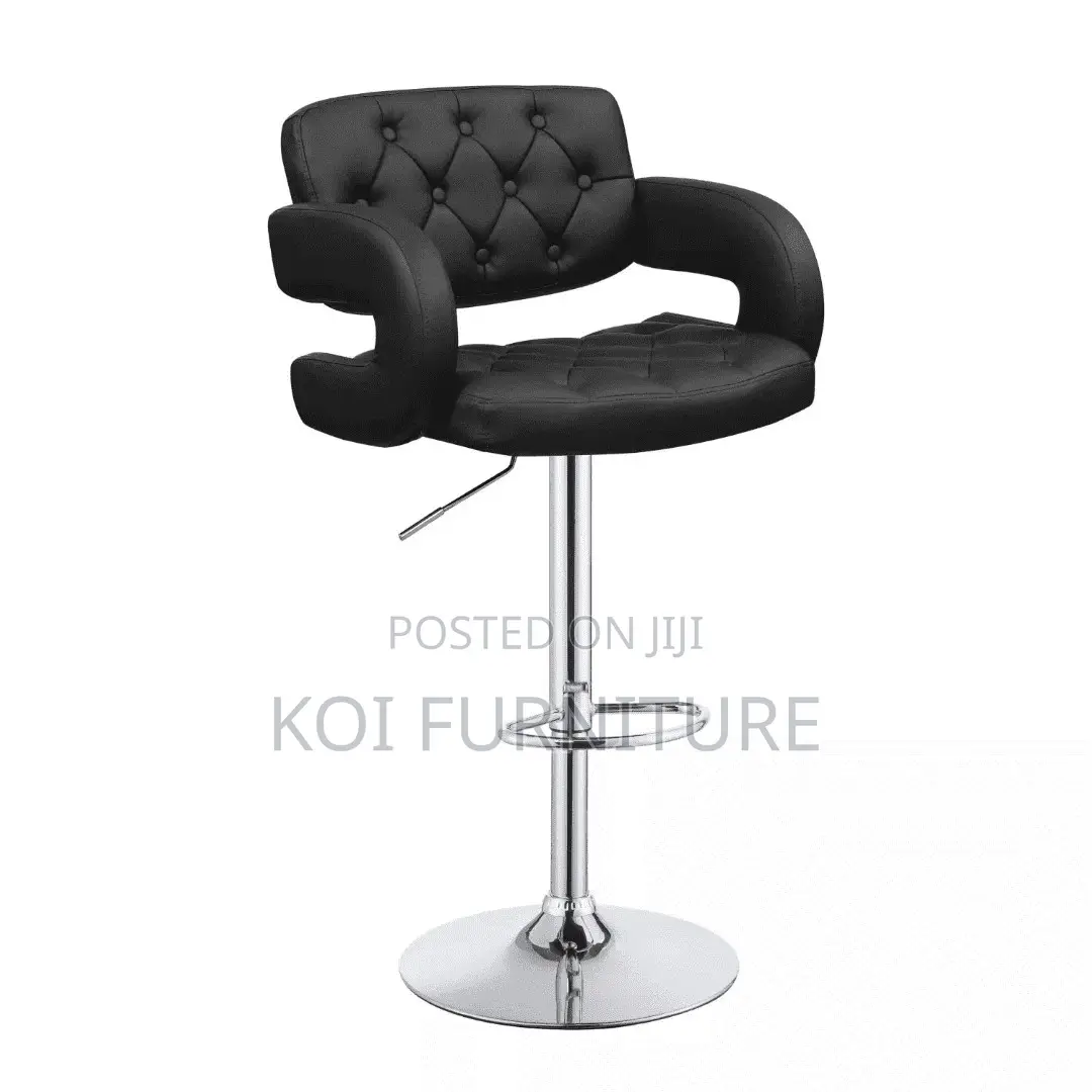 Barstool : Modern Black Pu Leather Swivel Counter Barstools