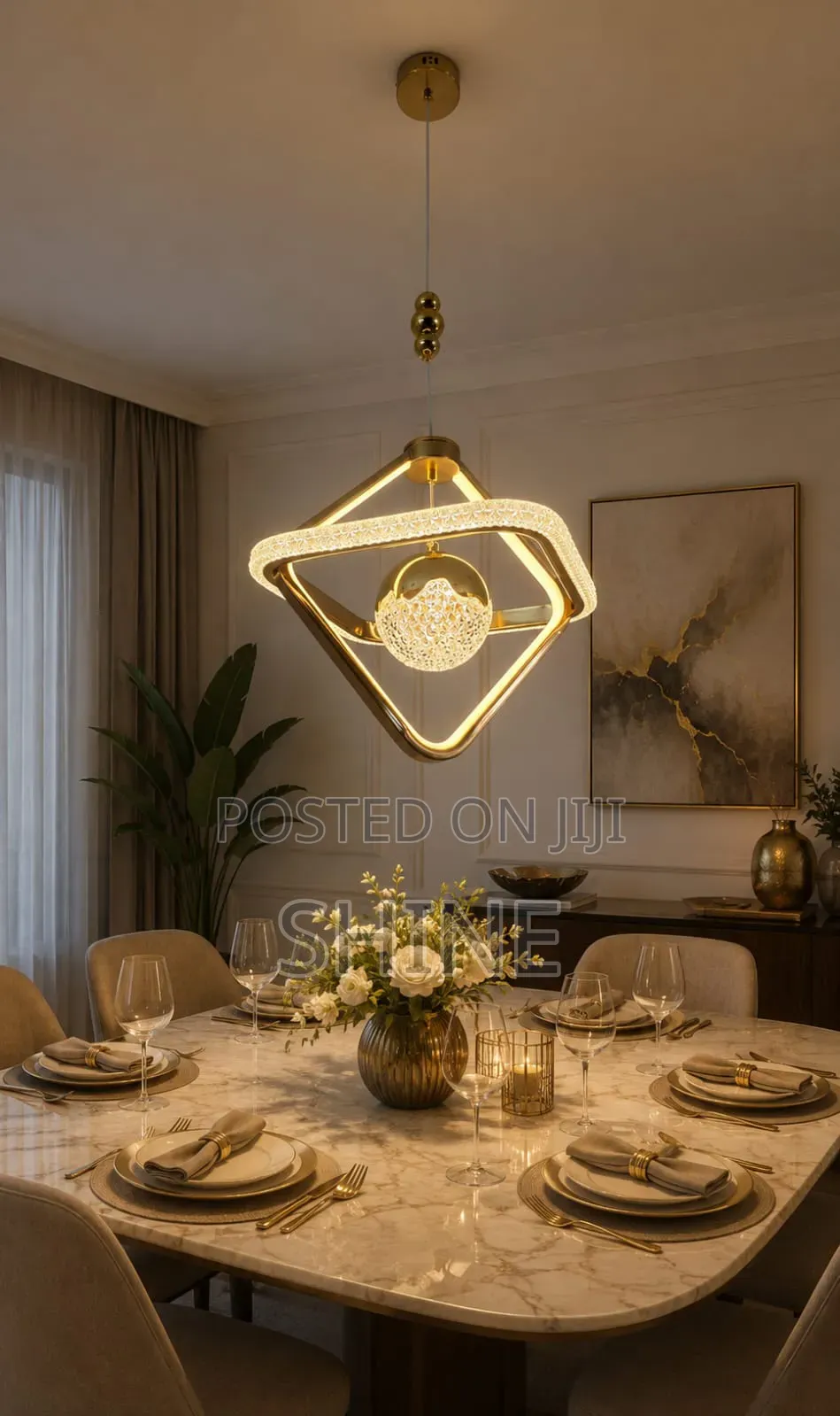 Modern Gold Led Chanderlier