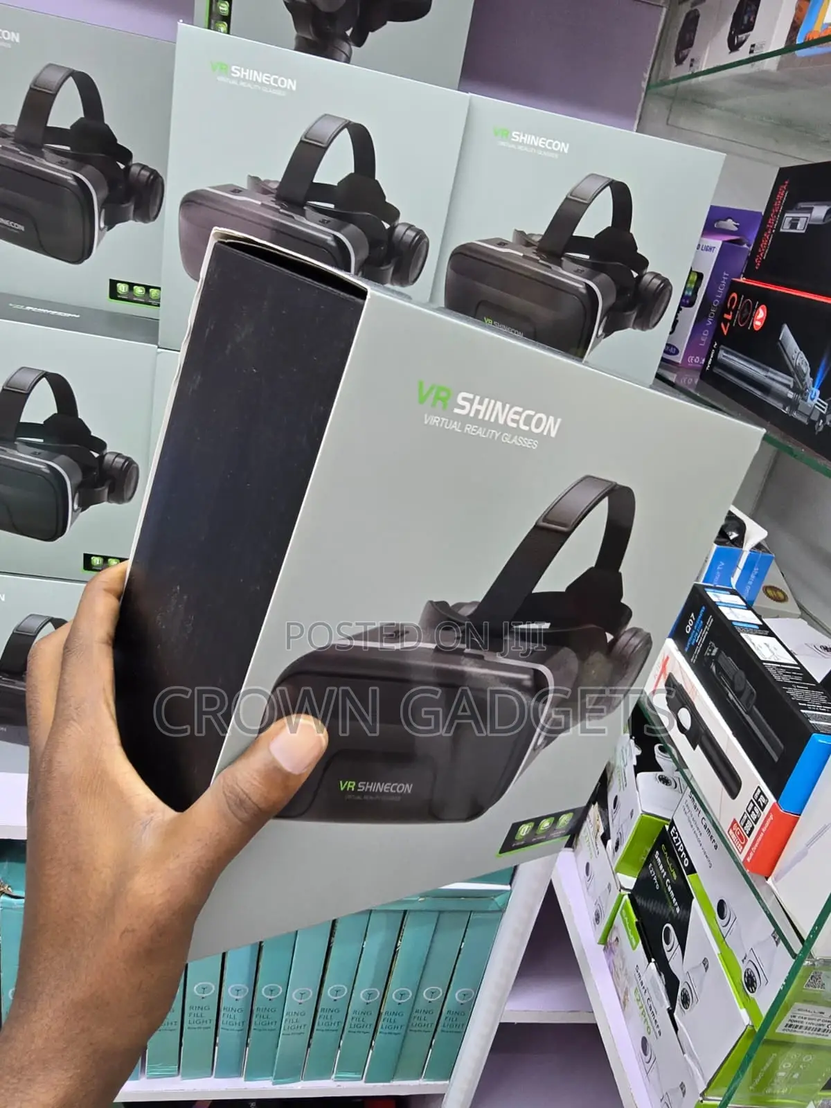 Vr Shinecon Virtual Reality Glasses Adjustable Lens Headset