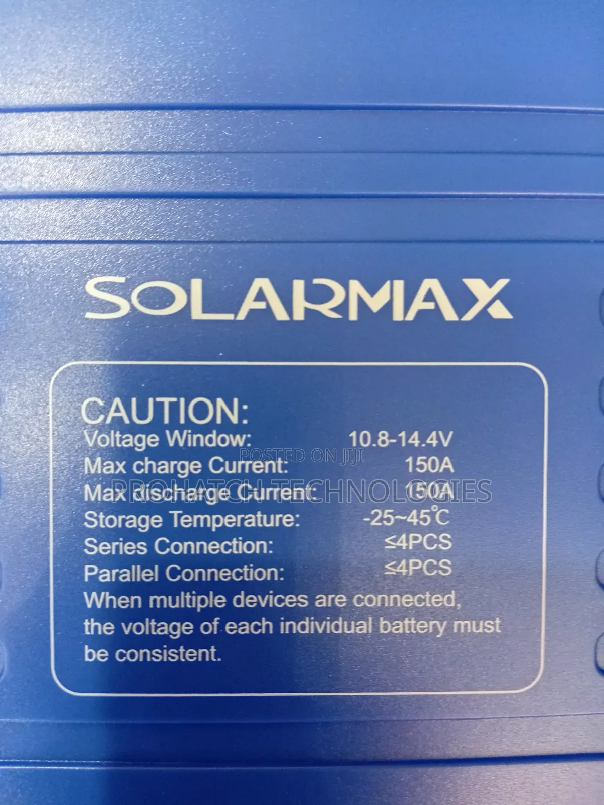 Solarmax 300ah Lithium Battery 12v