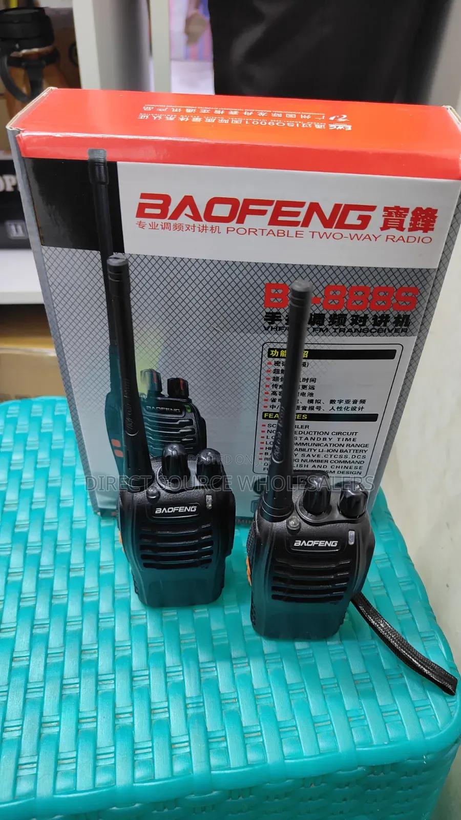 Original Baofeng Bf-888s Security Walkie Talkies